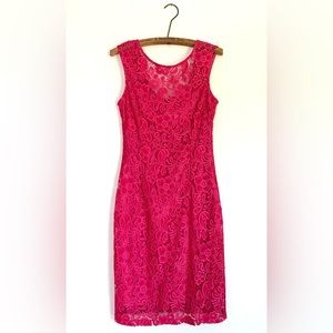 Pink lace dress